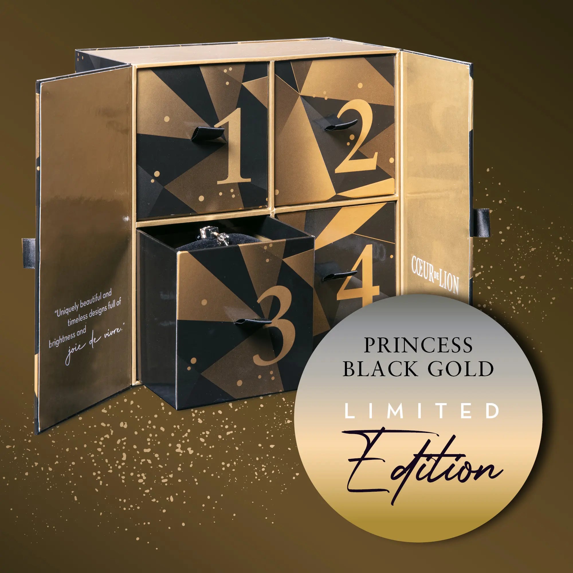 Adventskalender Princess Black Gold