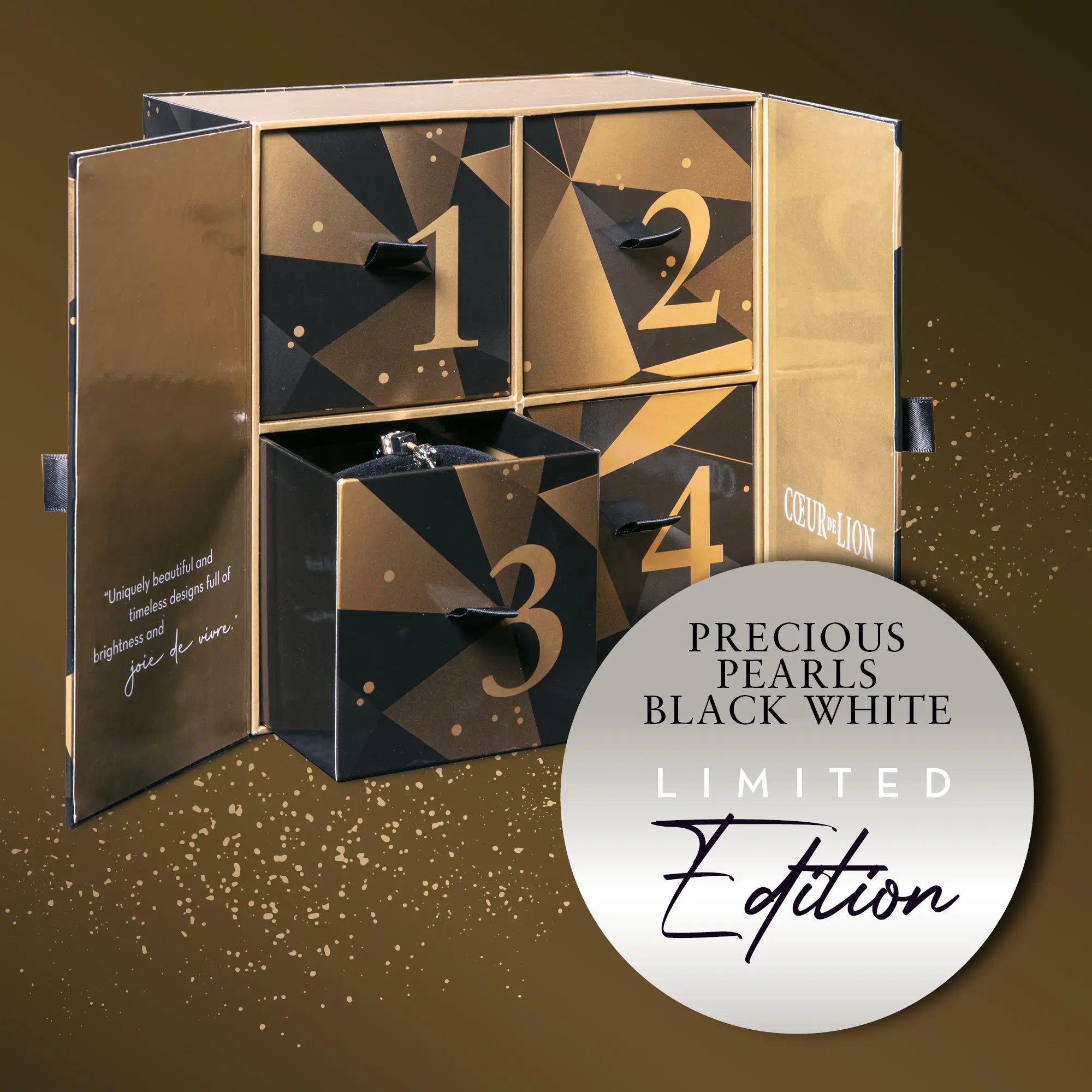 Adventskalender Precious Pearls Black White