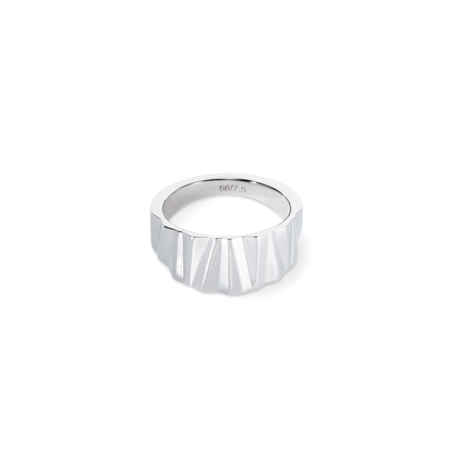 Ring Classic Wave Silber 52