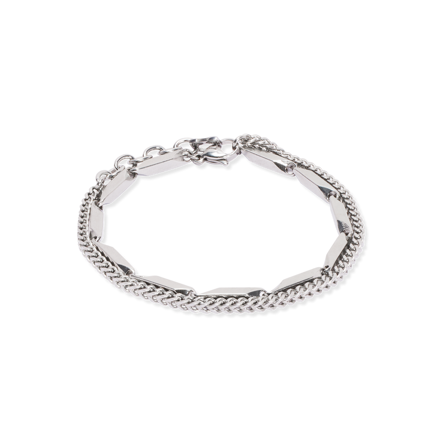 Armband Twisted Layers silber