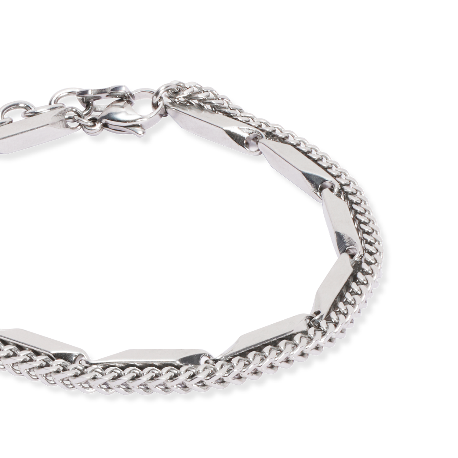 Armband Twisted Layers silber