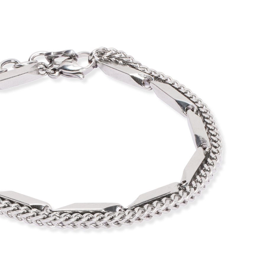 Armband Twisted Layers silber