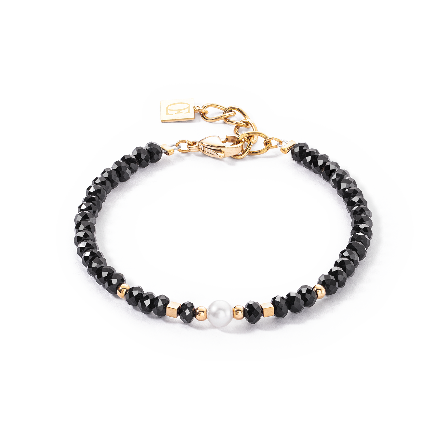 Mystic Pearl Armband gold-schwarz