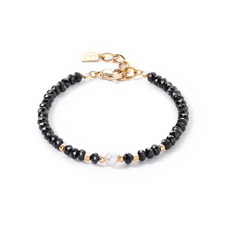 Mystic Pearl Armband gold-schwarz