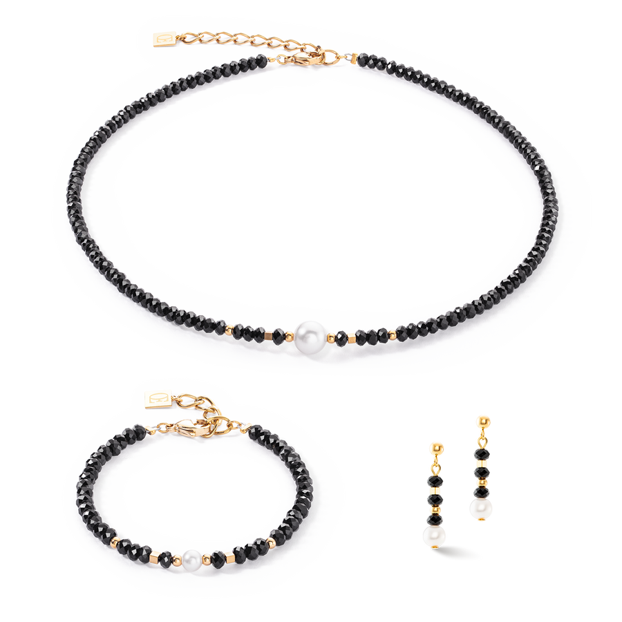 Mystic Pearl Armband gold-schwarz