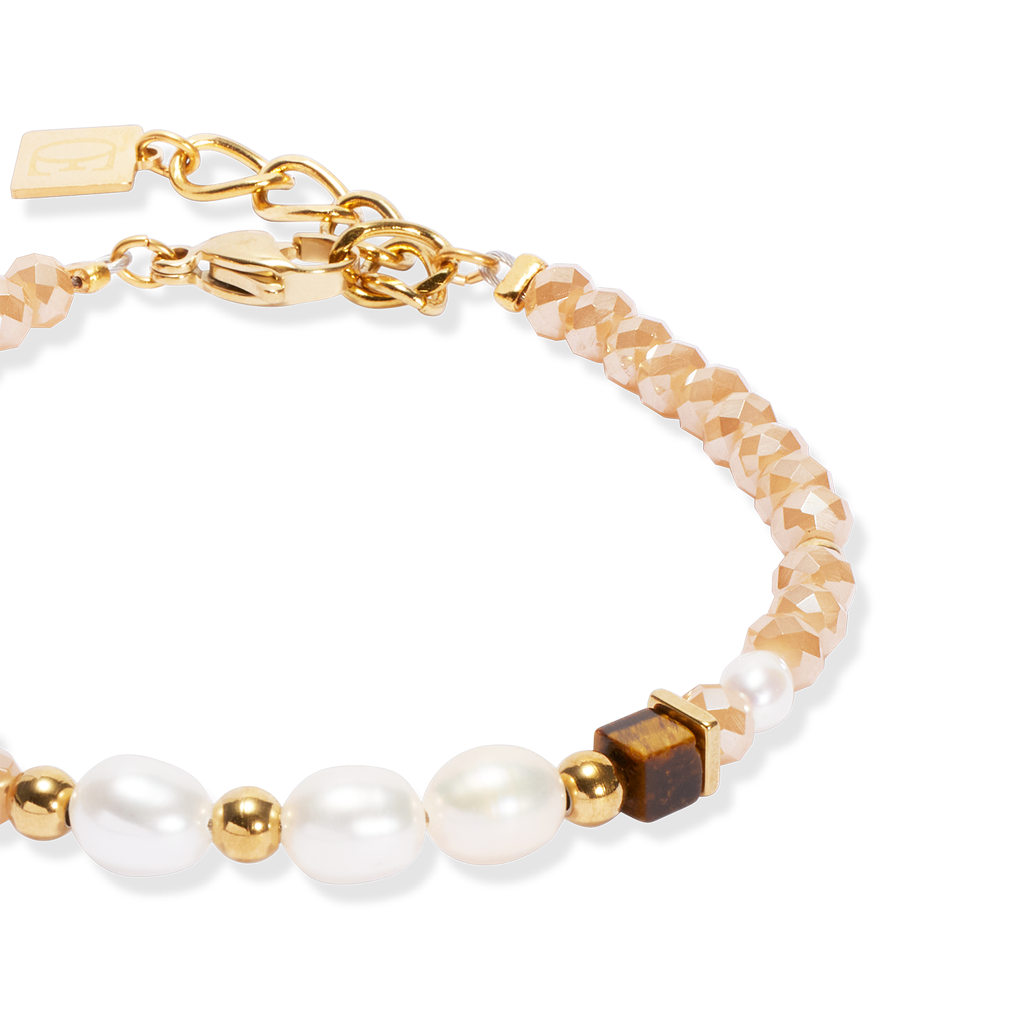 Armband Cosmic Pearls deep gold