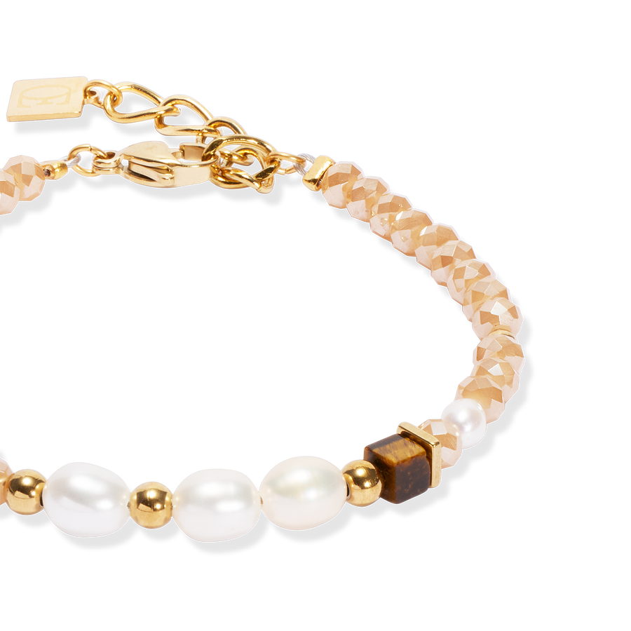 Armband Cosmic Pearls deep gold