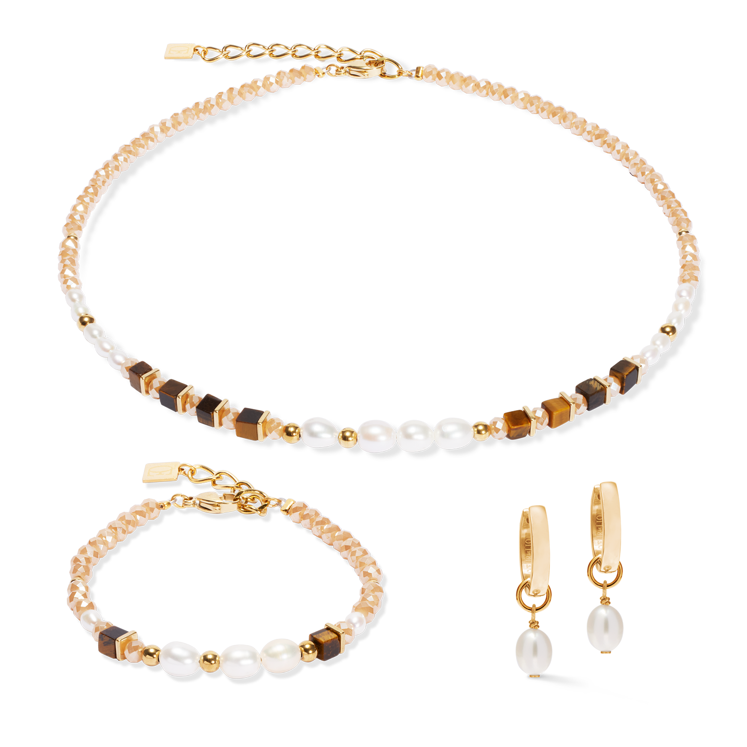 Armband Cosmic Pearls deep gold