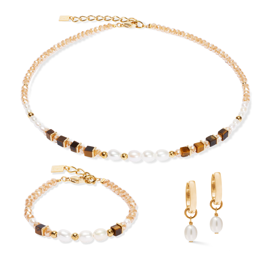 Armband Cosmic Pearls deep gold