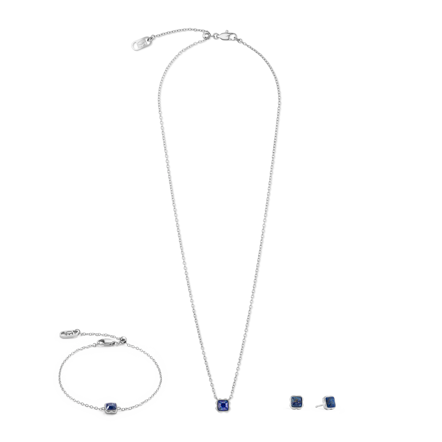 Birthstone September Halskette Lapislazuli Silber