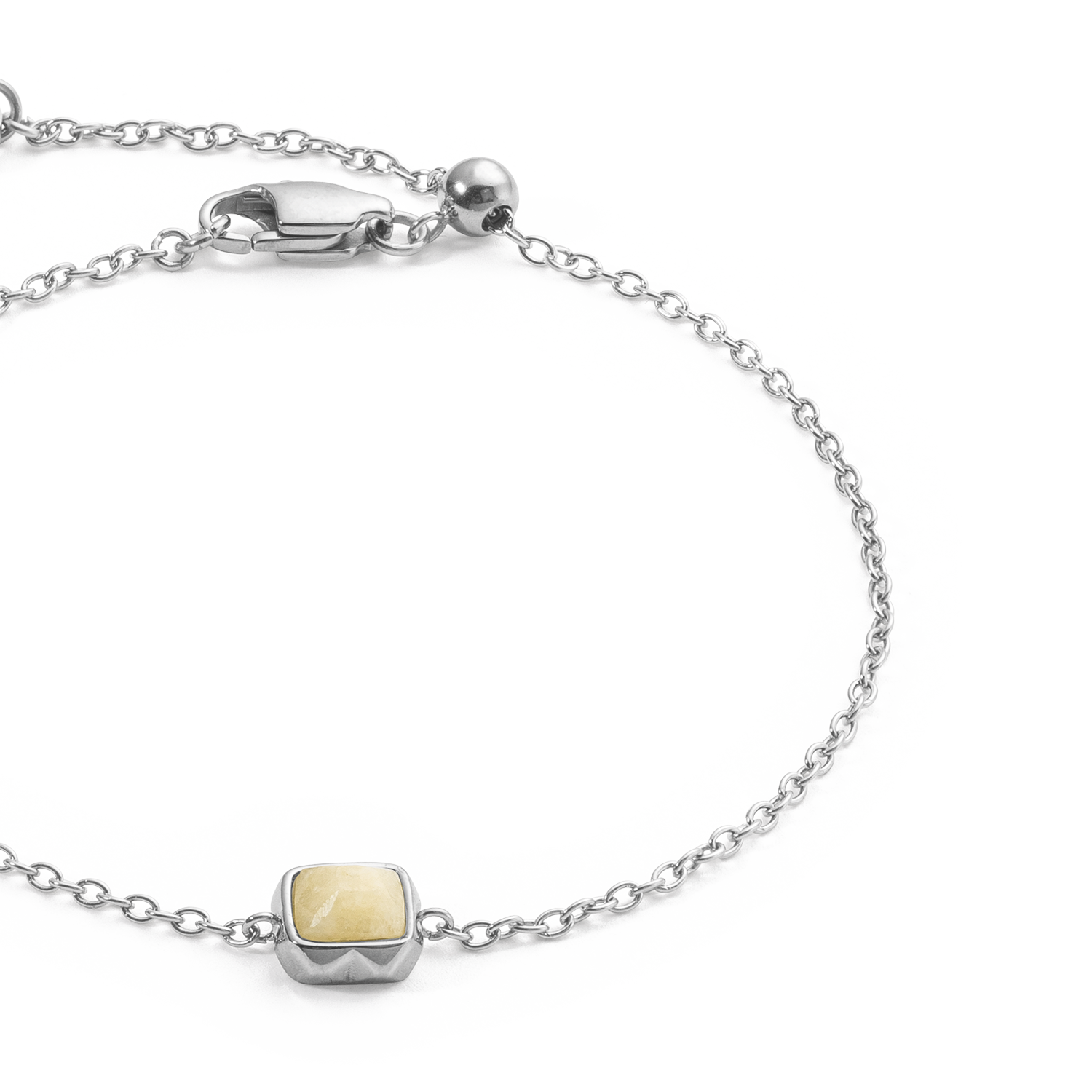 Birthstone November Armband Citrin Silber