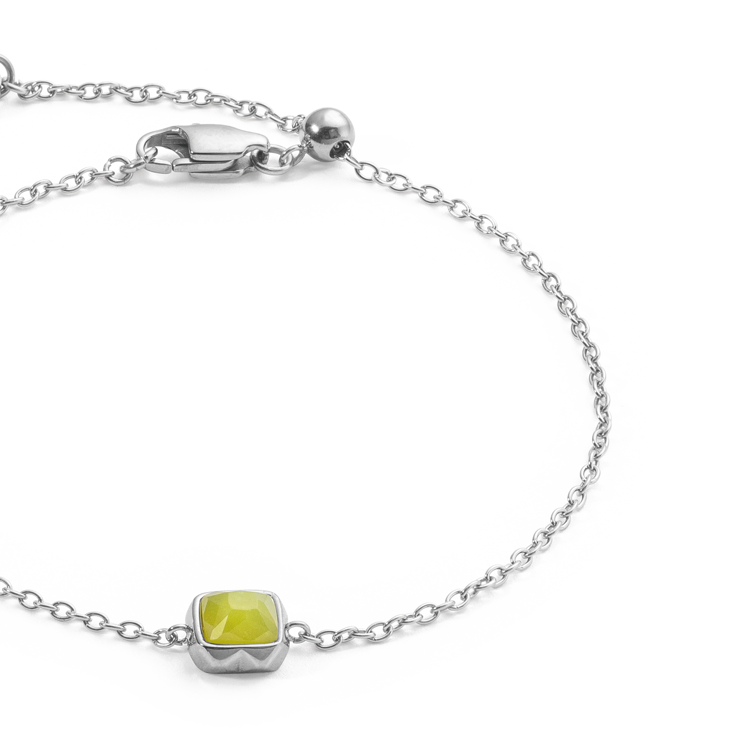 Birthstone August Armband Grüner Jade Silber