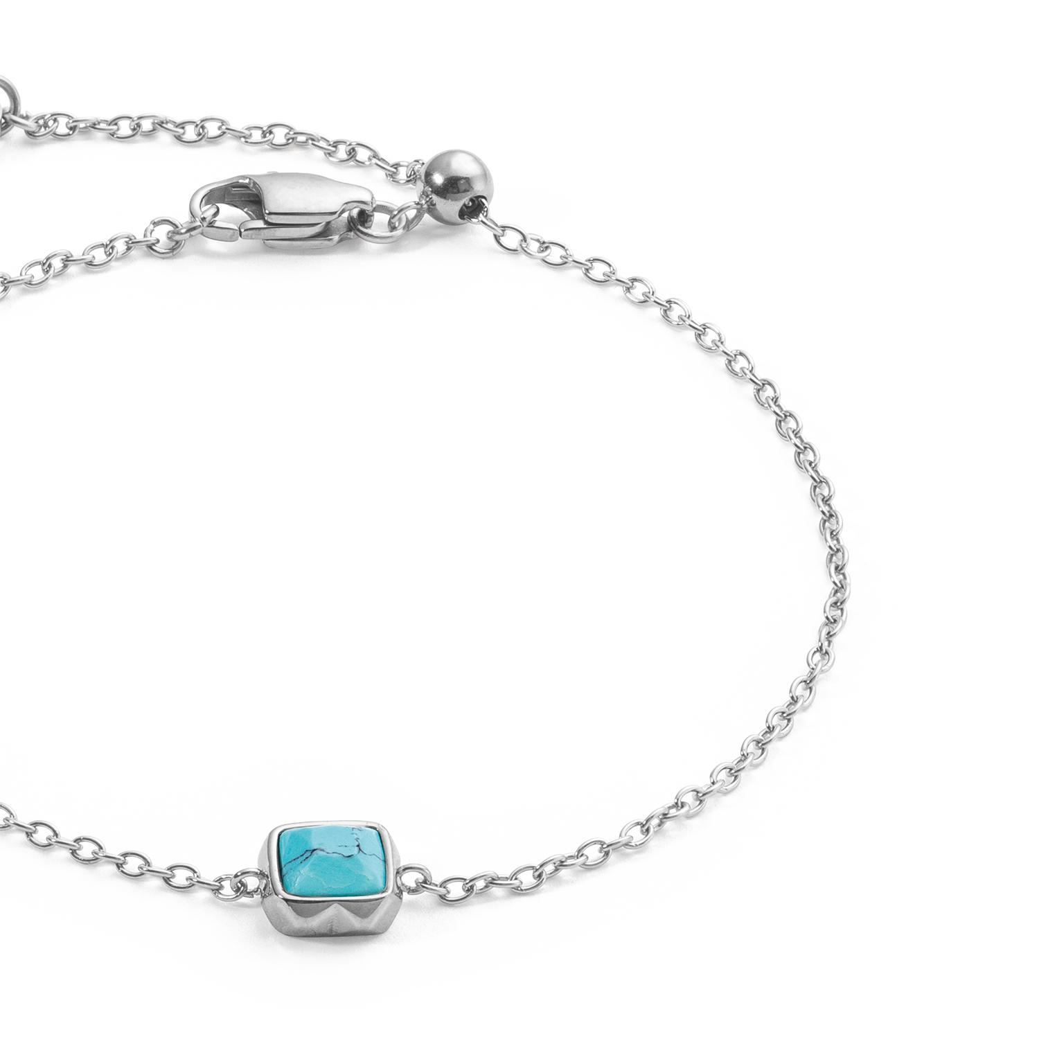 Birthstone Dezember Armband Türkis Silber