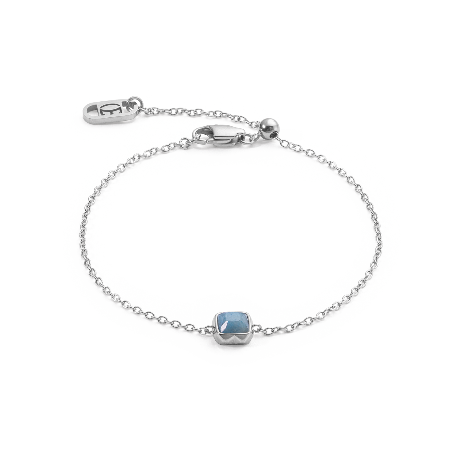 Birthstone März Armband Blauer Aventurin Silber