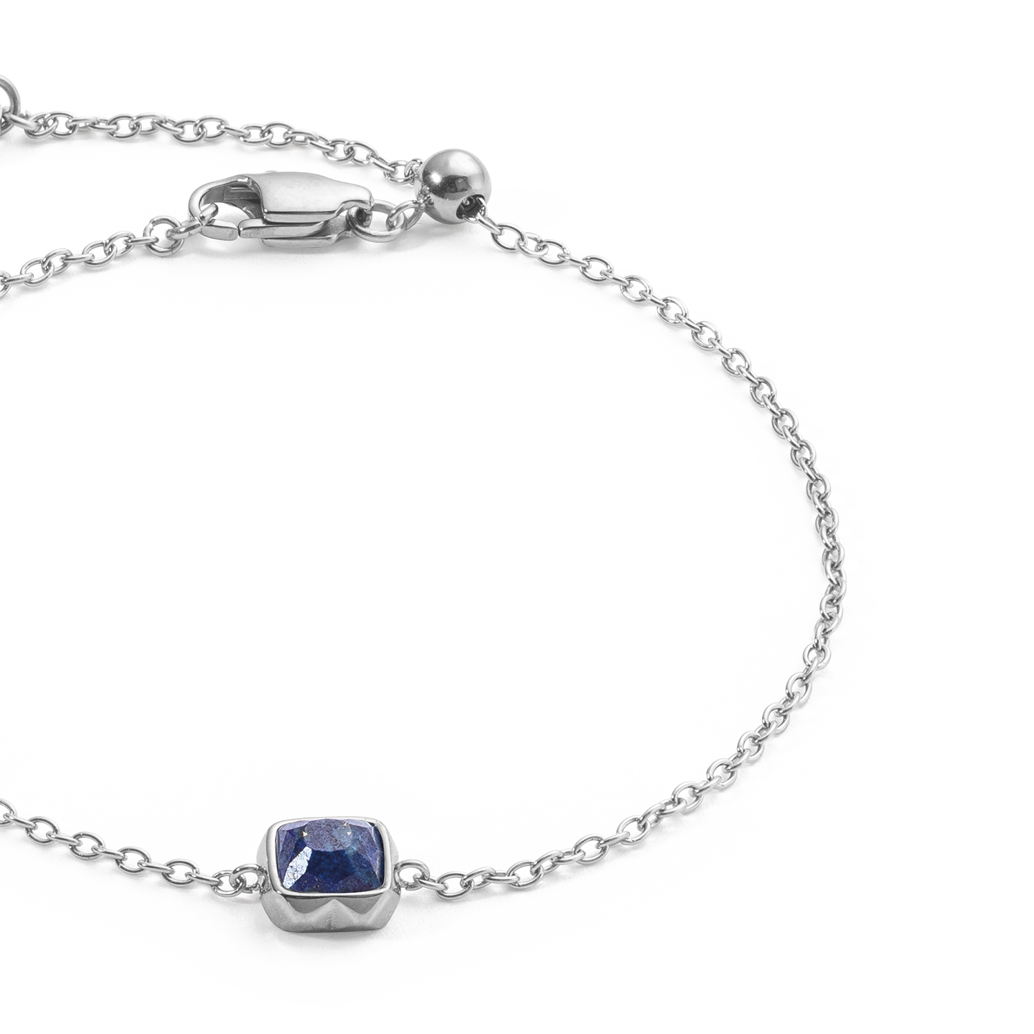 Birthstone September Armband Lapislazuli Silber