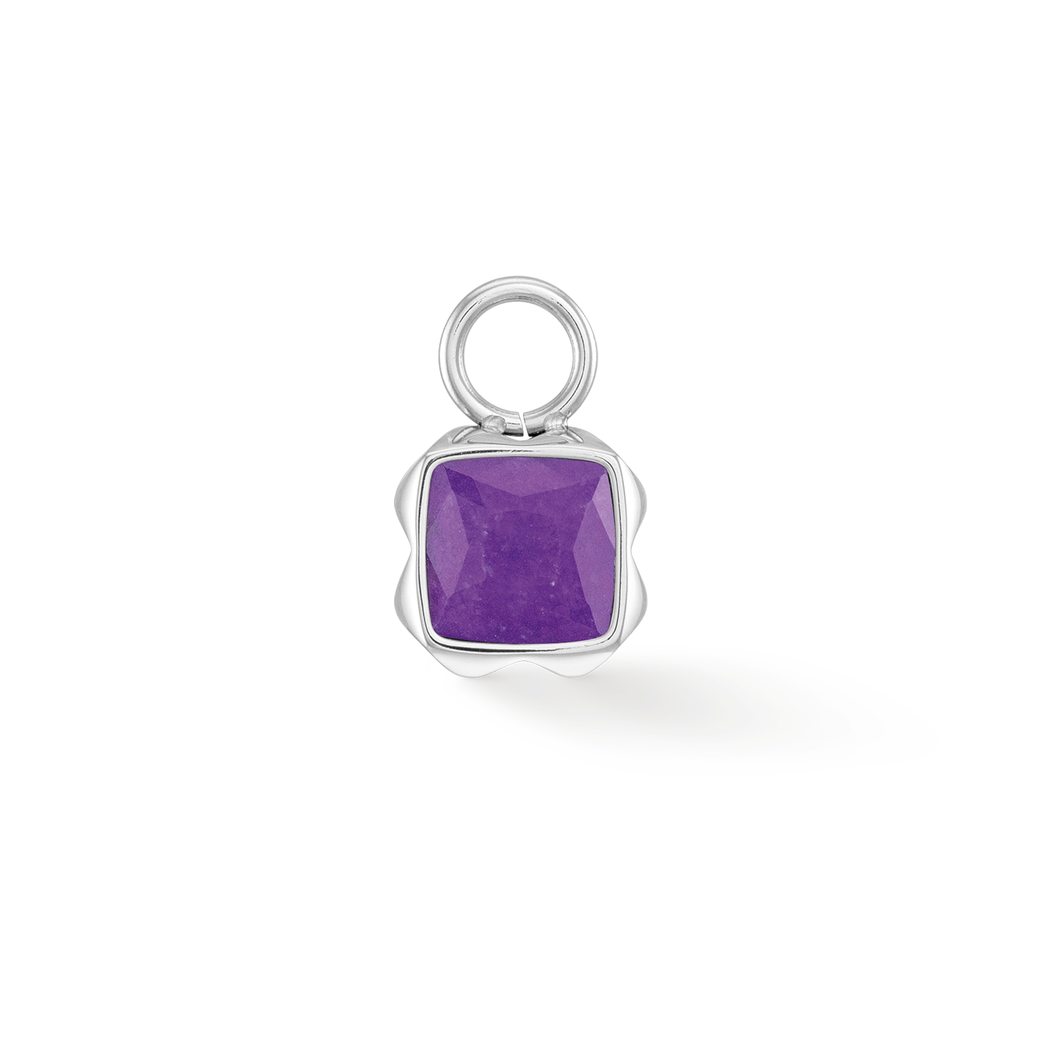 Birthstone Februar Charm Sugilith Silber