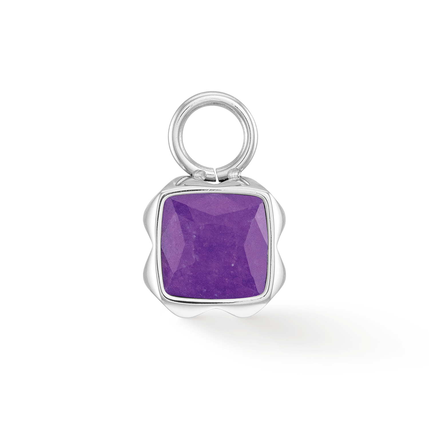 Birthstone Februar Charm Sugilith Silber