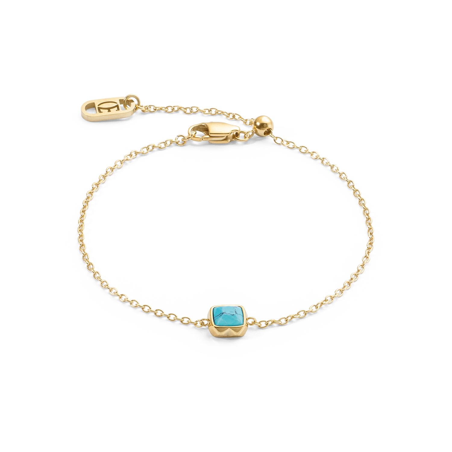 Birthstone Dezember Armband Türkis Gold