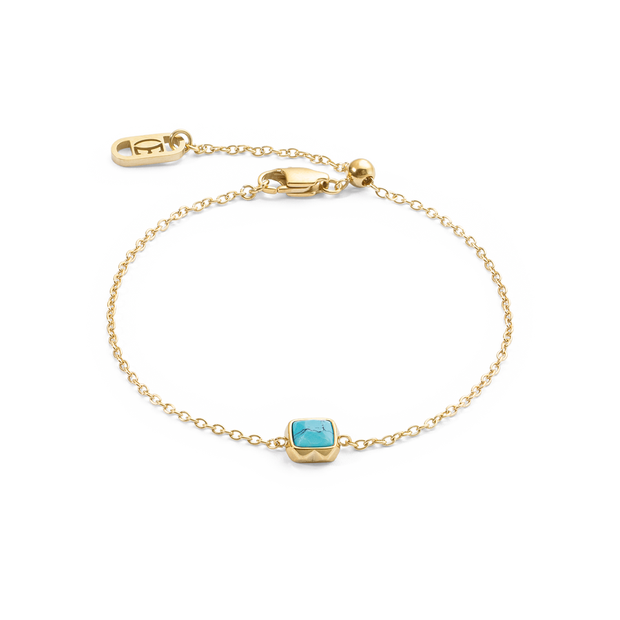 Birthstone Dezember Armband Türkis Gold