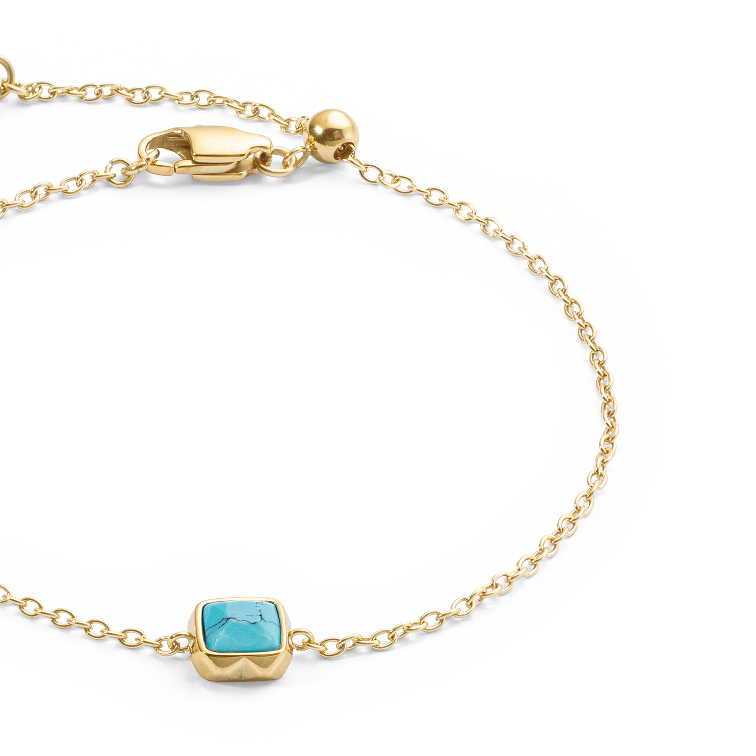 Birthstone Dezember Armband Türkis Gold