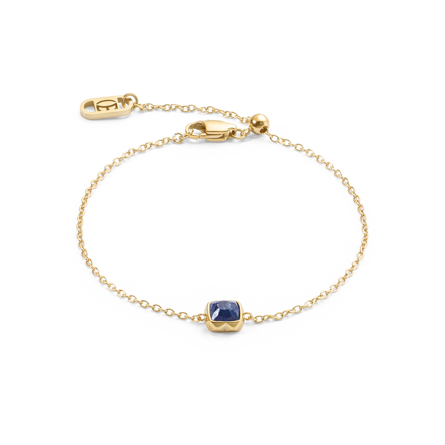 Birthstone September Armband Lapislazuli Gold