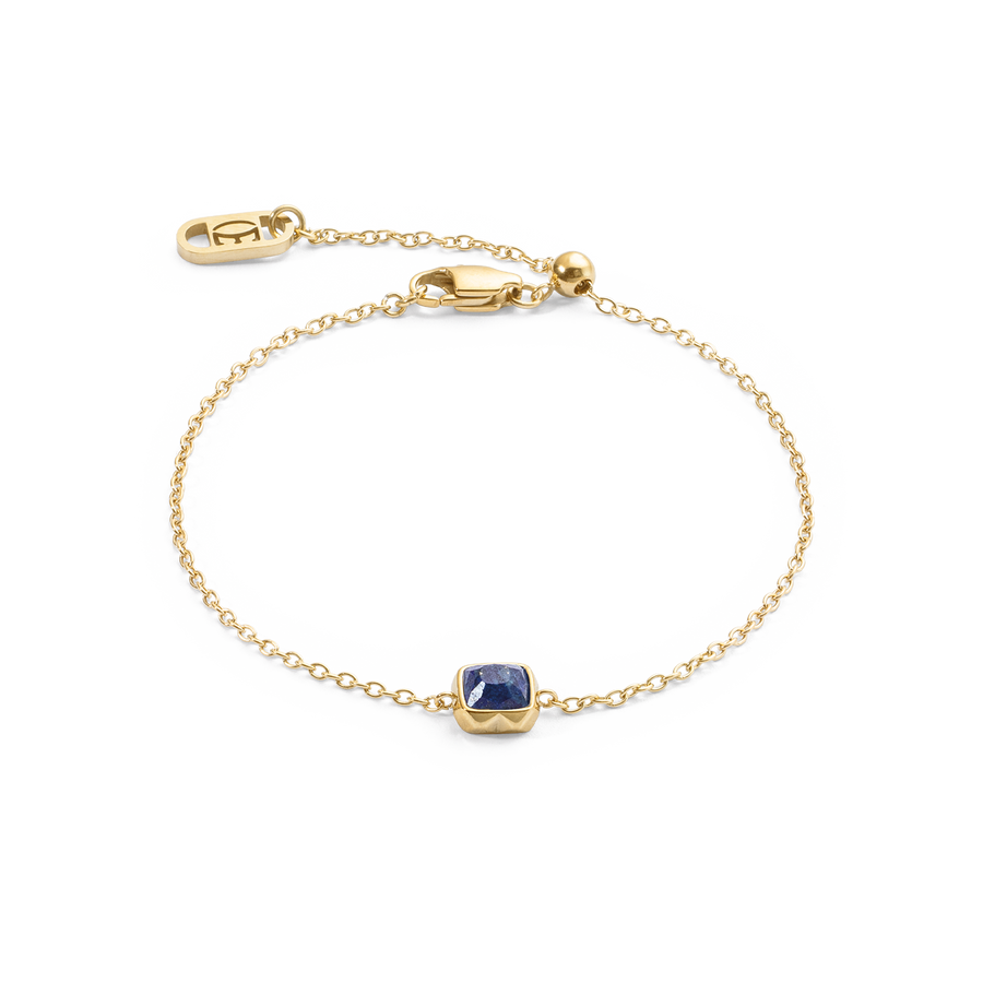 Birthstone September Armband Lapislazuli Gold