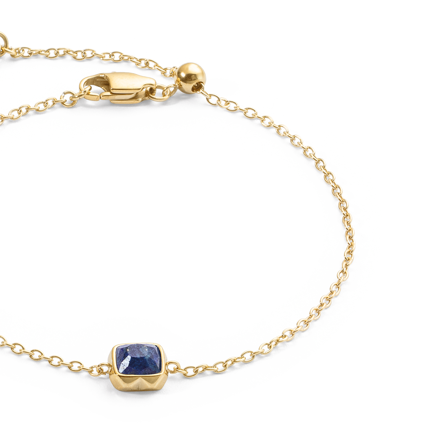 Birthstone September Armband Lapislazuli Gold