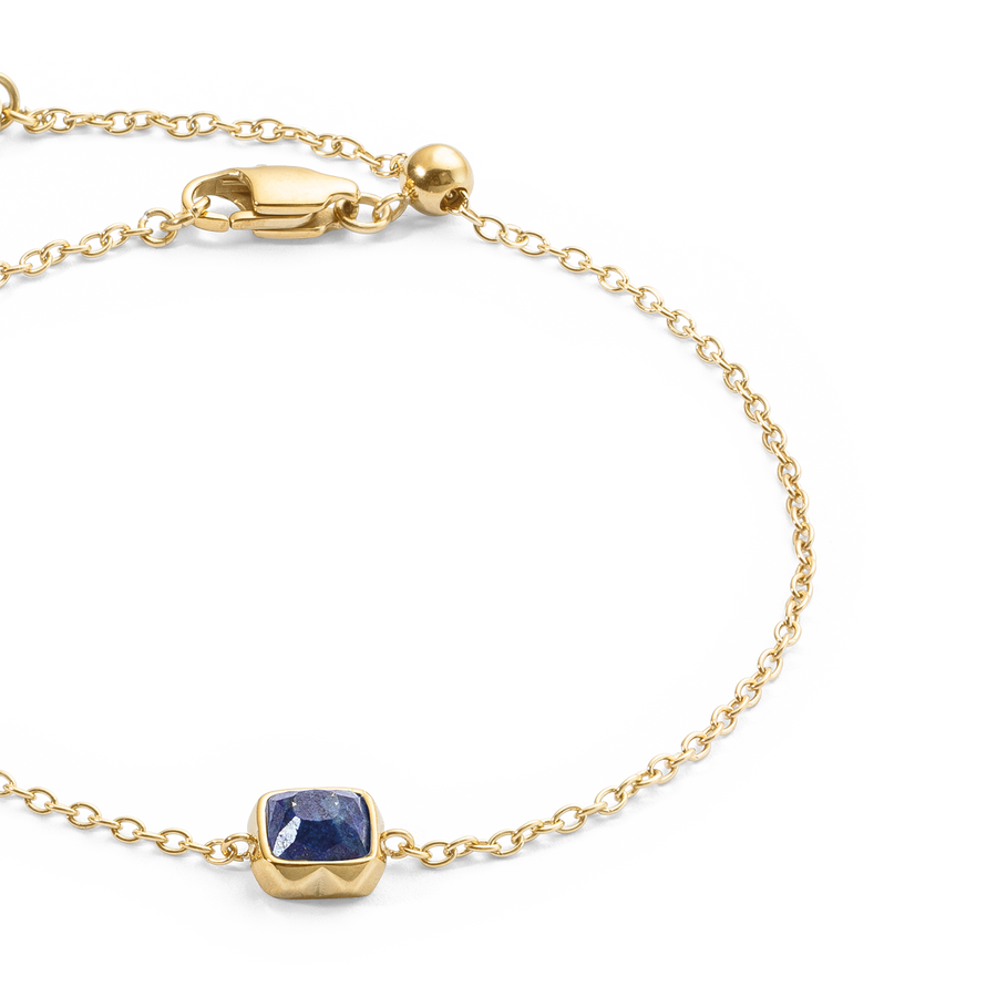 Birthstone September Armband Lapislazuli Gold