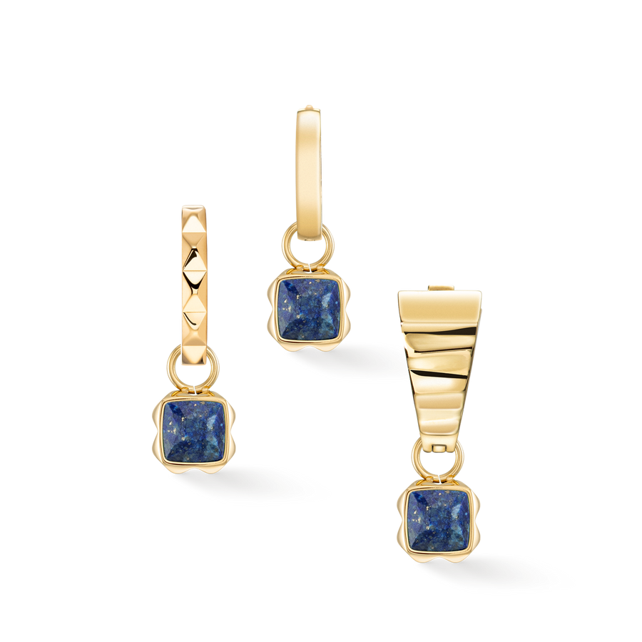 Birthstone September Charm Lapislazuli Gold