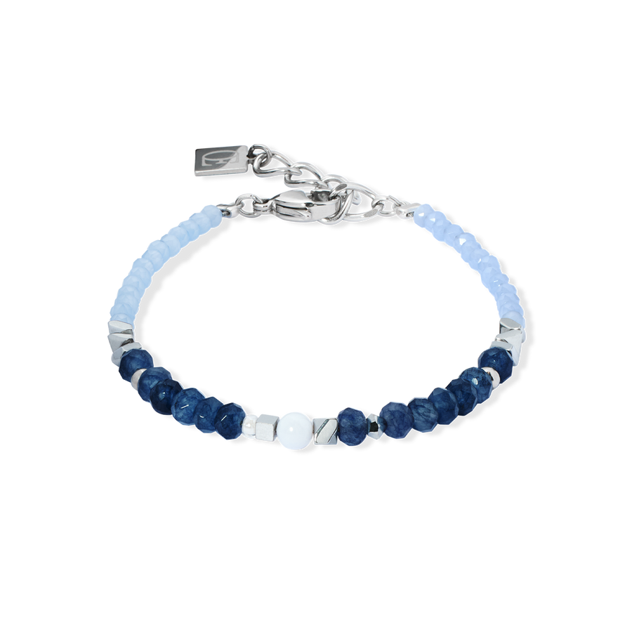 Armband Amulett Modern Future silber-blau