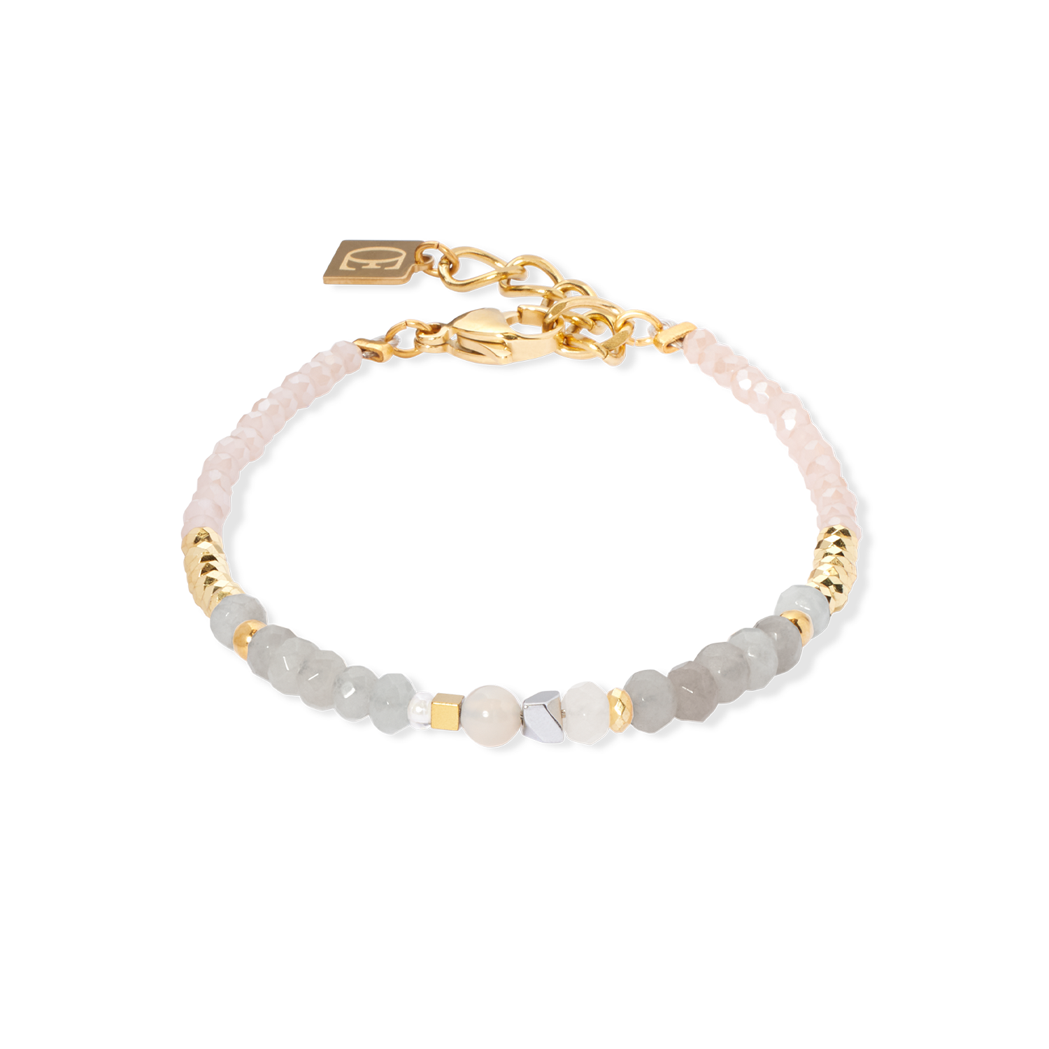 Armband Amulett Modern Future gold-beige