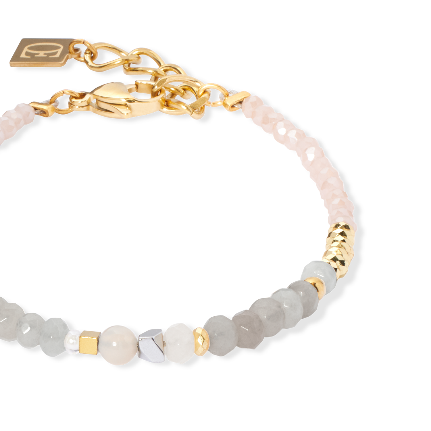 Armband Amulett Modern Future gold-beige