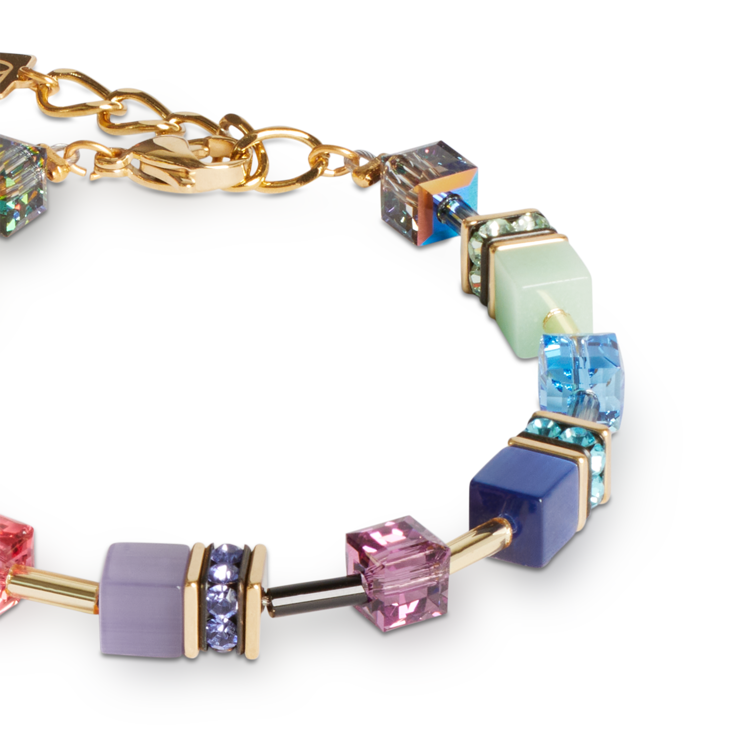 GeoCUBE® Iconic Armband Festive gold-multicolor