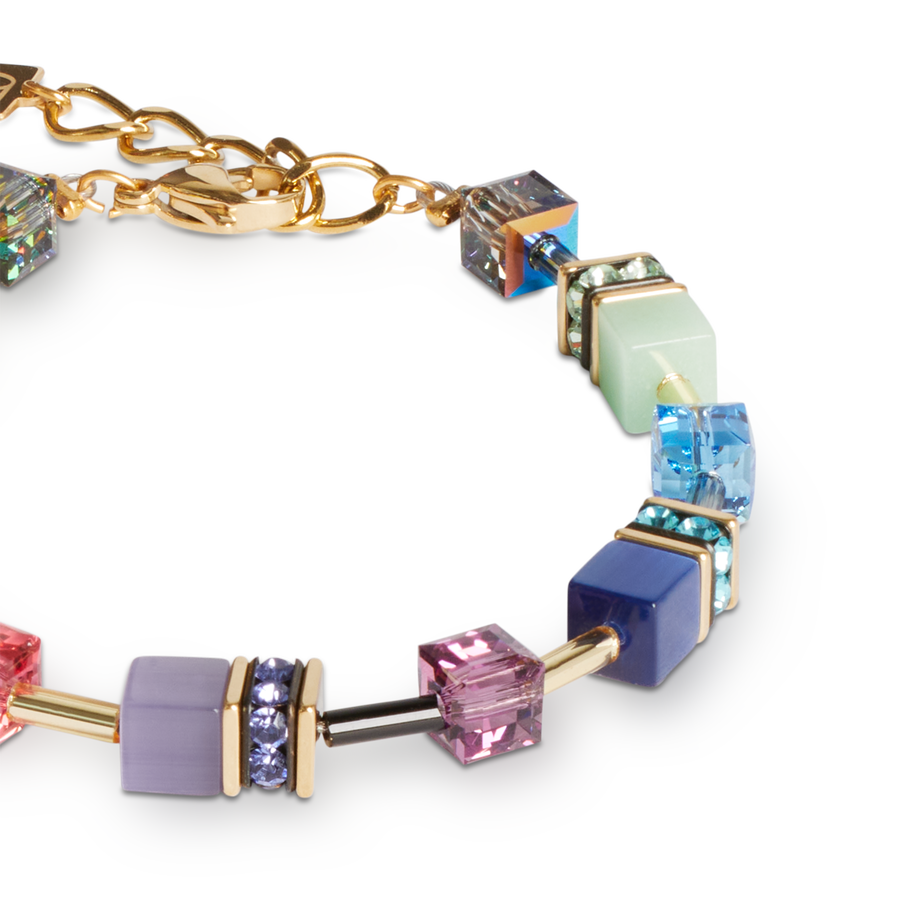 GeoCUBE® Iconic Armband Festive gold-multicolor