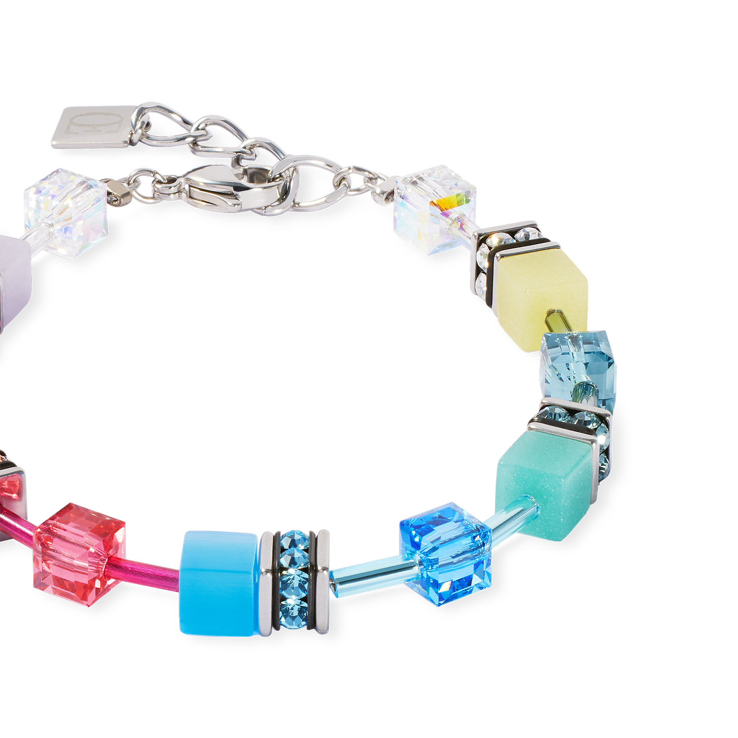 GeoCUBE® Iconic Armband Magic silber