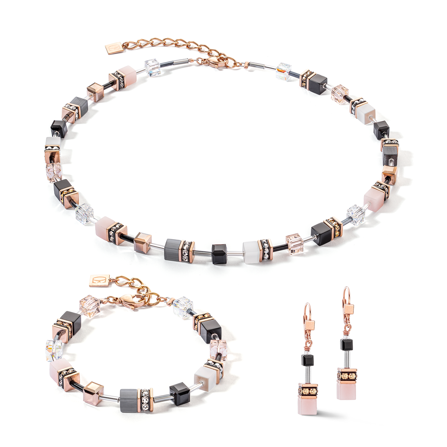 GeoCUBE® Iconic Armband roségold-soft