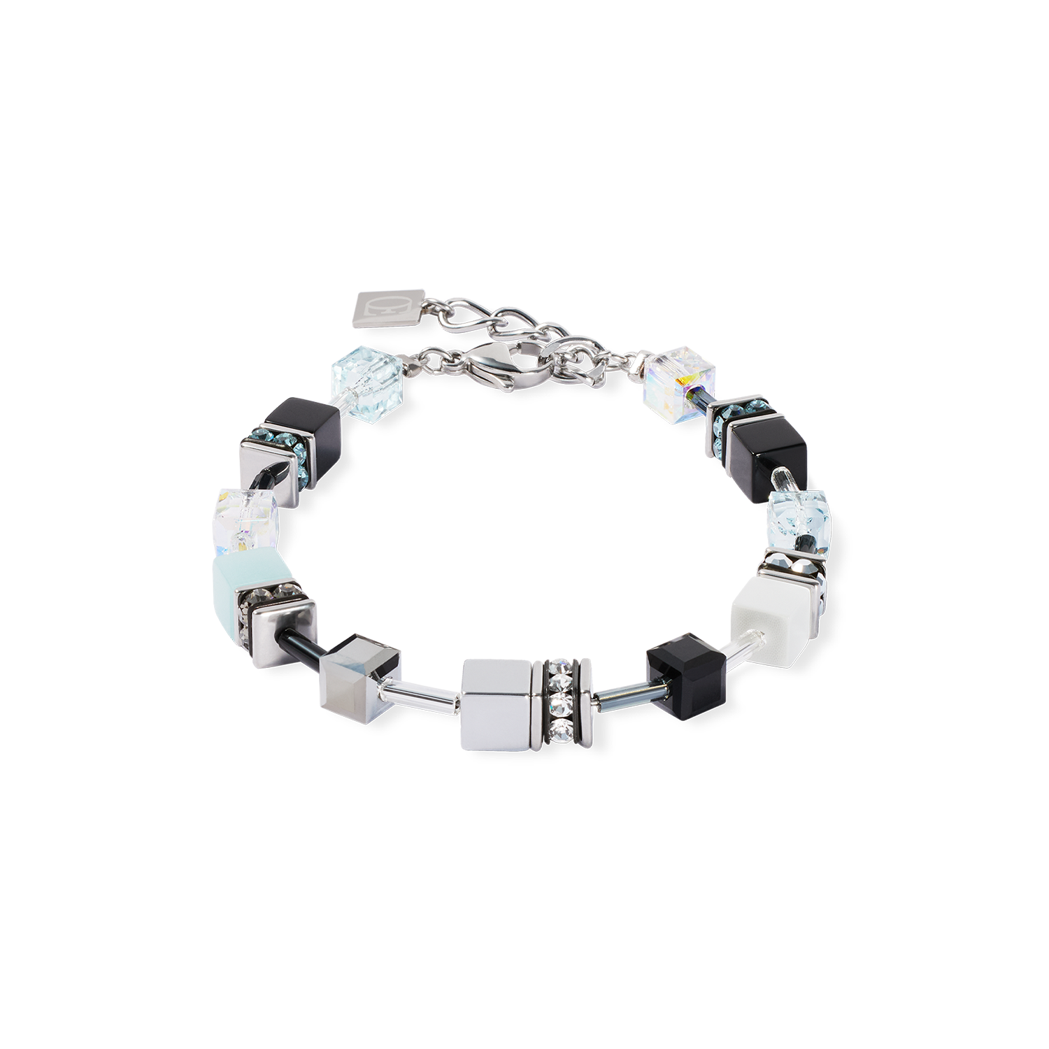 GeoCUBE® Iconic Armband Ice Serenity silber