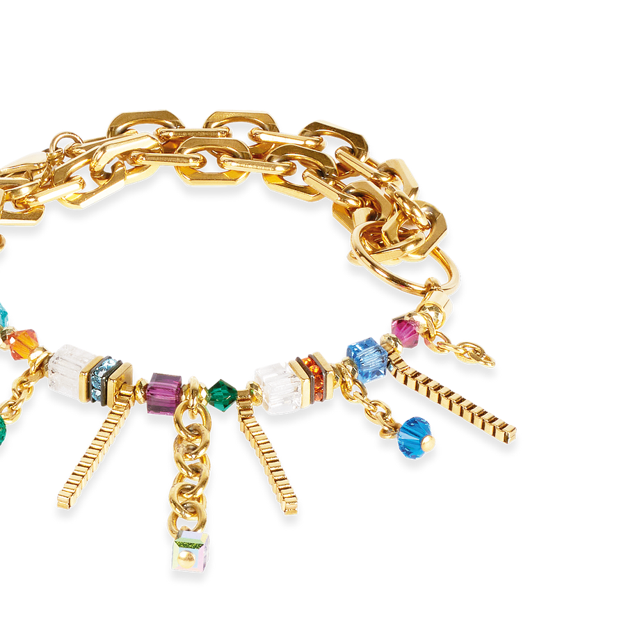 Armband Sunray Cube Couture gold-multicolor