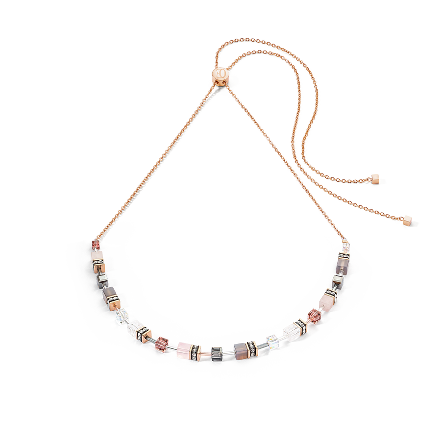 GeoCUBE® Iconic Nature Chain Halskette rosé