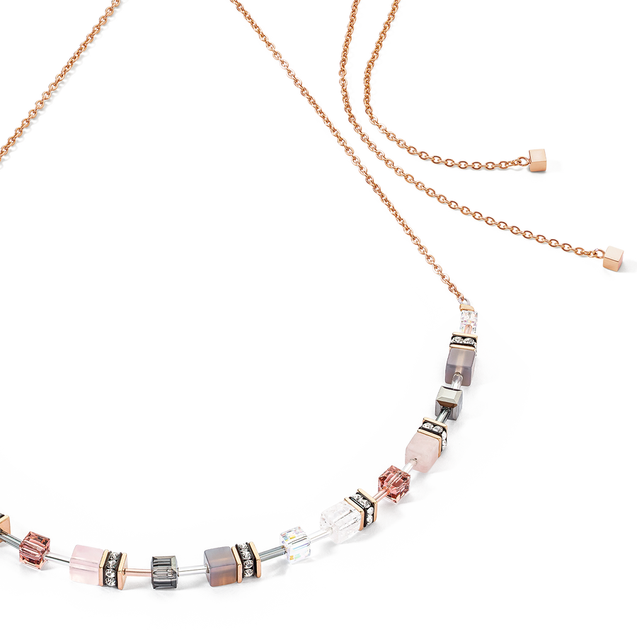 GeoCUBE® Iconic Nature Chain Halskette rosé