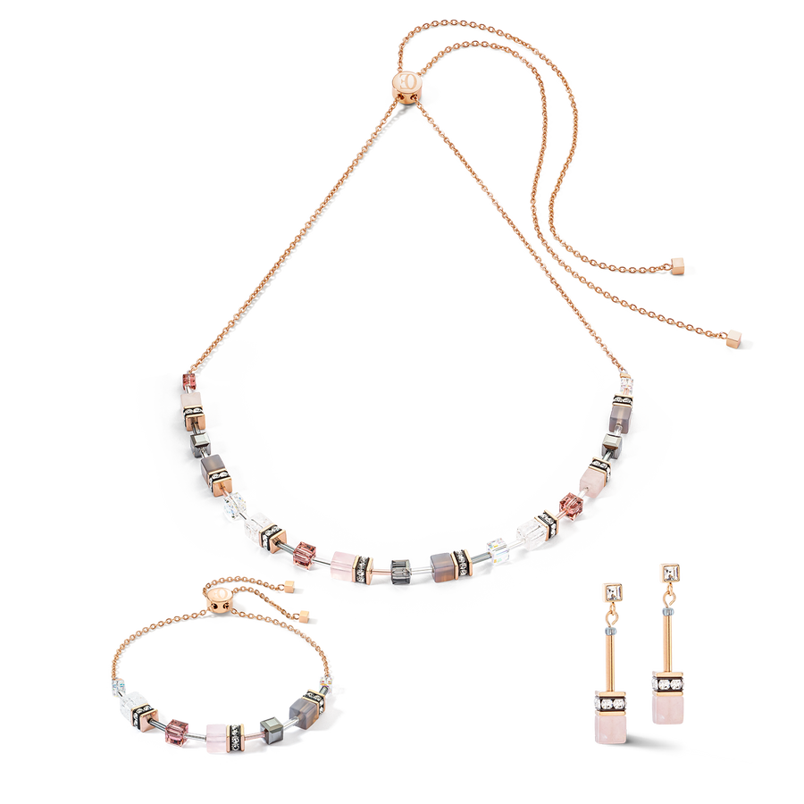 GeoCUBE® Iconic Nature Chain Halskette rosé