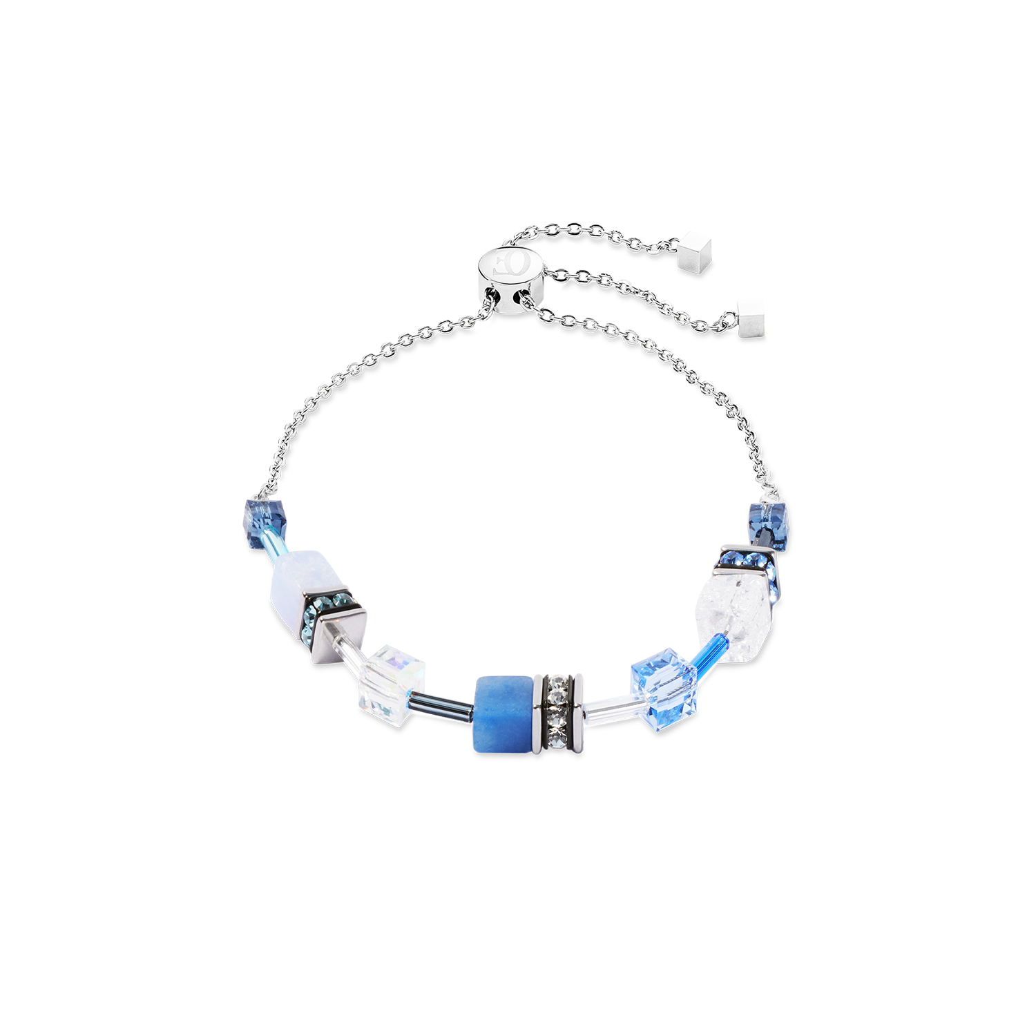 GeoCUBE® Iconic Nature Chain Armband blau