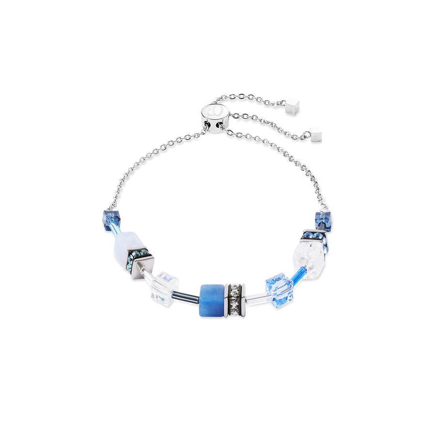 GeoCUBE® Iconic Nature Chain Armband blau