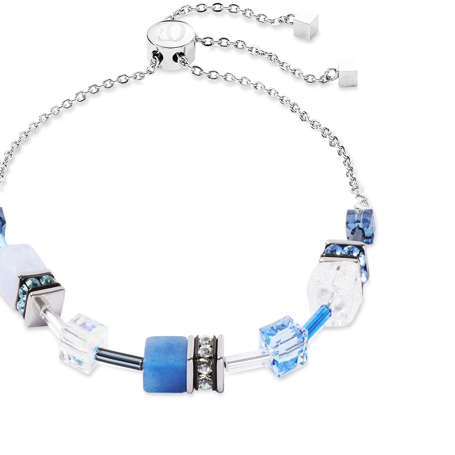 GeoCUBE® Iconic Nature Chain Armband blau