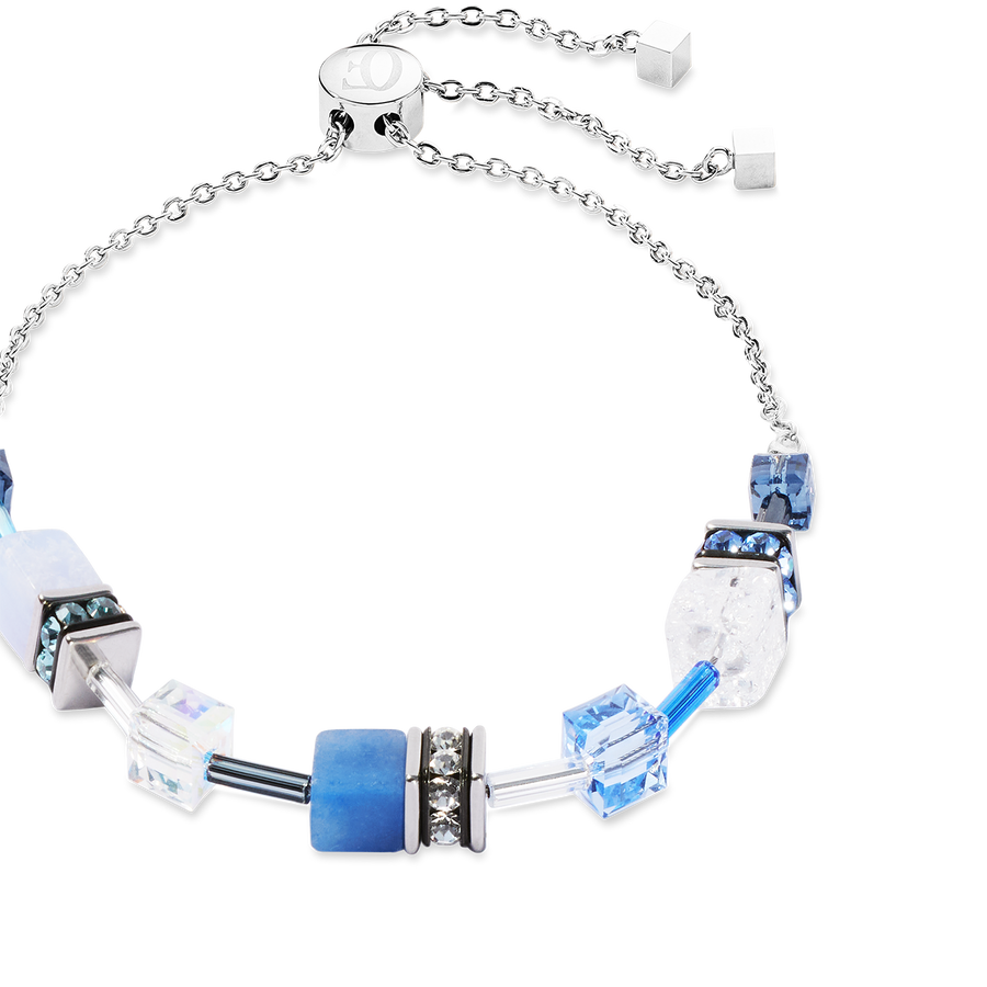 GeoCUBE® Iconic Nature Chain Armband blau