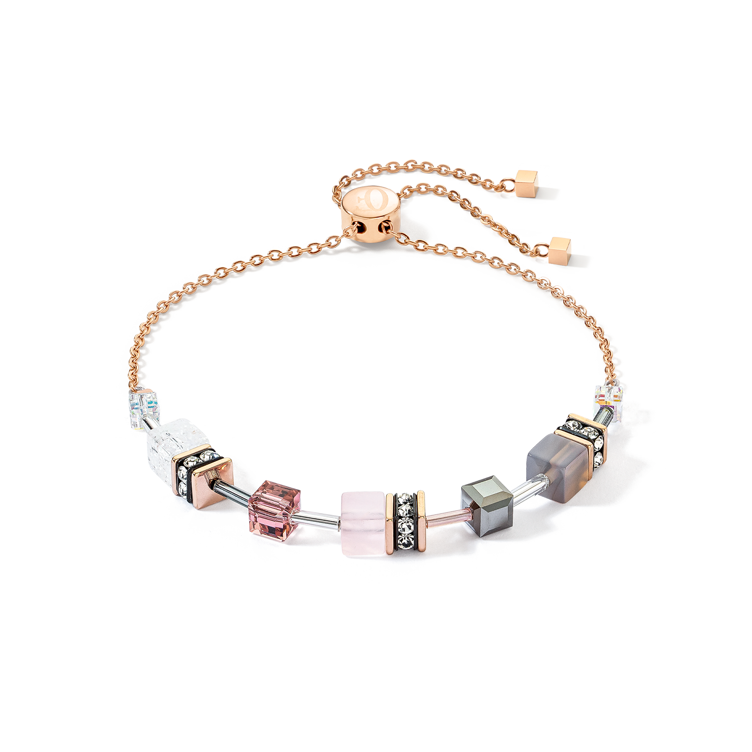 GeoCUBE® Iconic Nature Chain Armband rosé