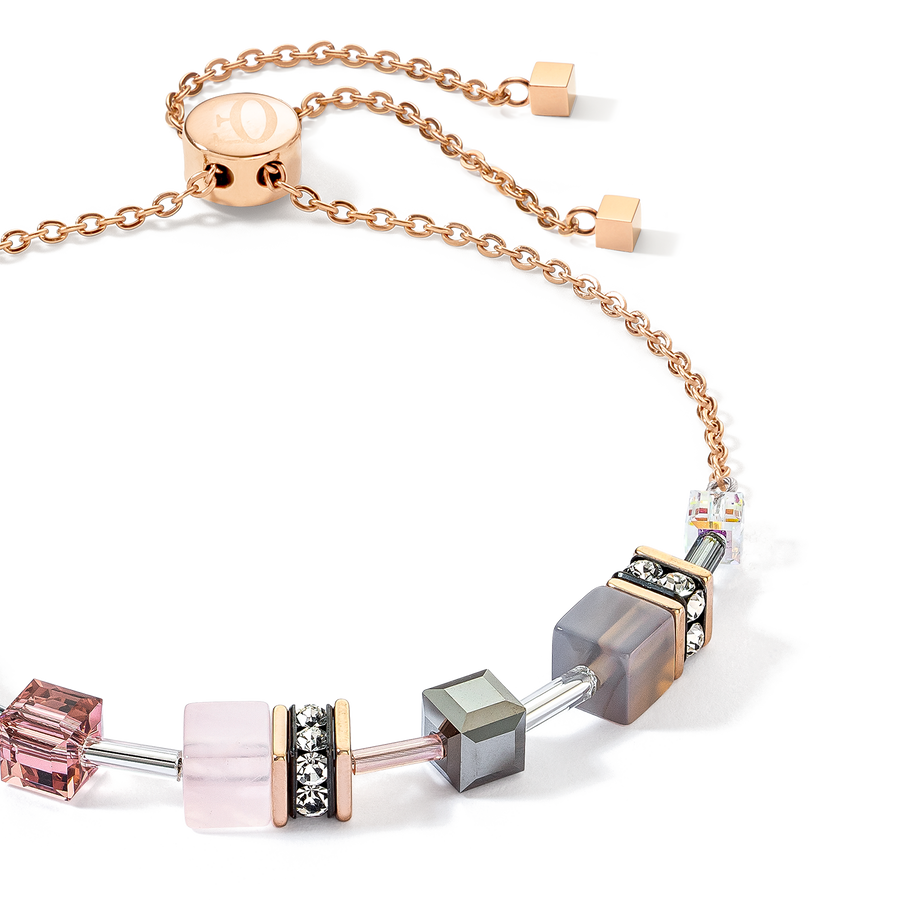 GeoCUBE® Iconic Nature Chain Armband rosé