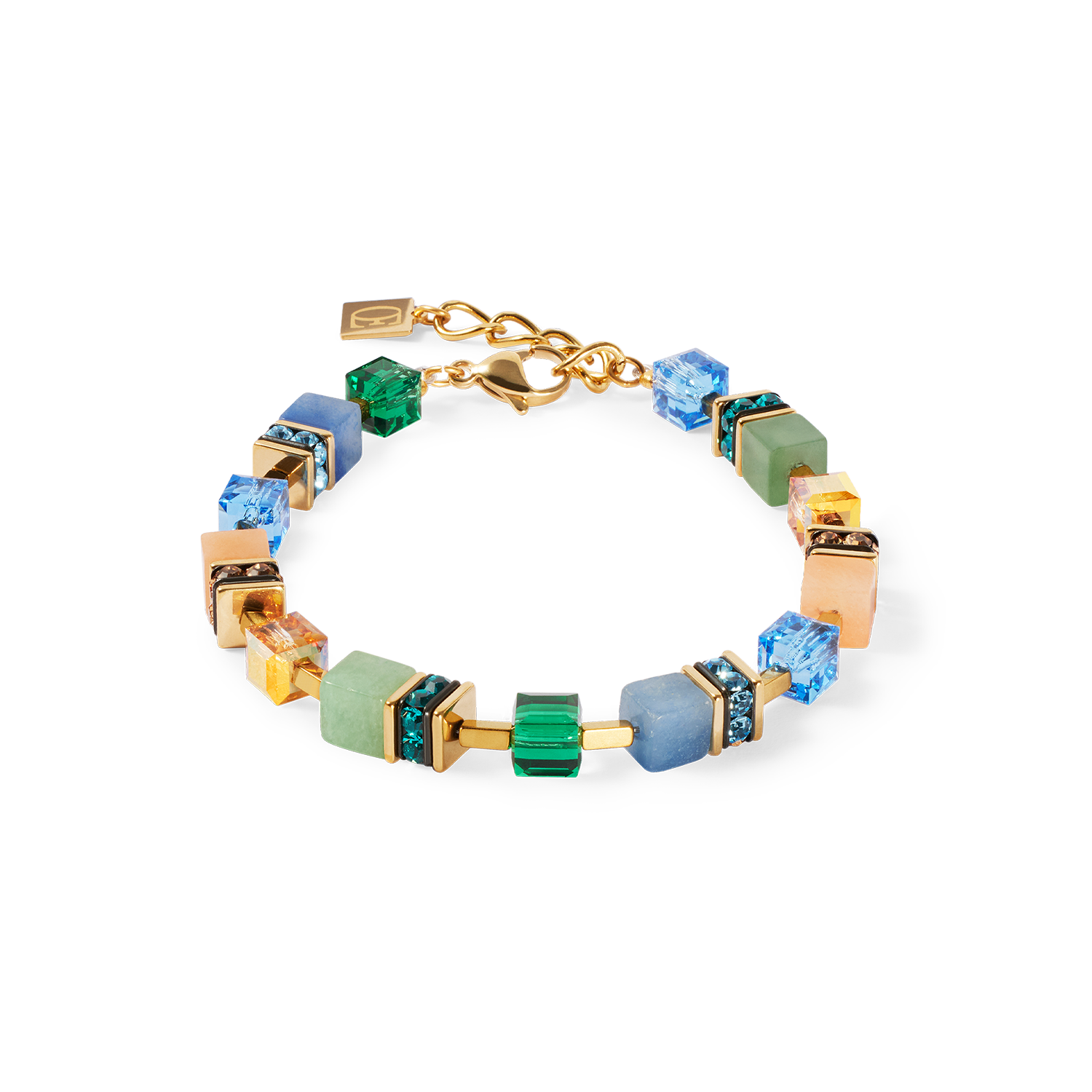 GeoCUBE® Precious Statement Armband gold-spring