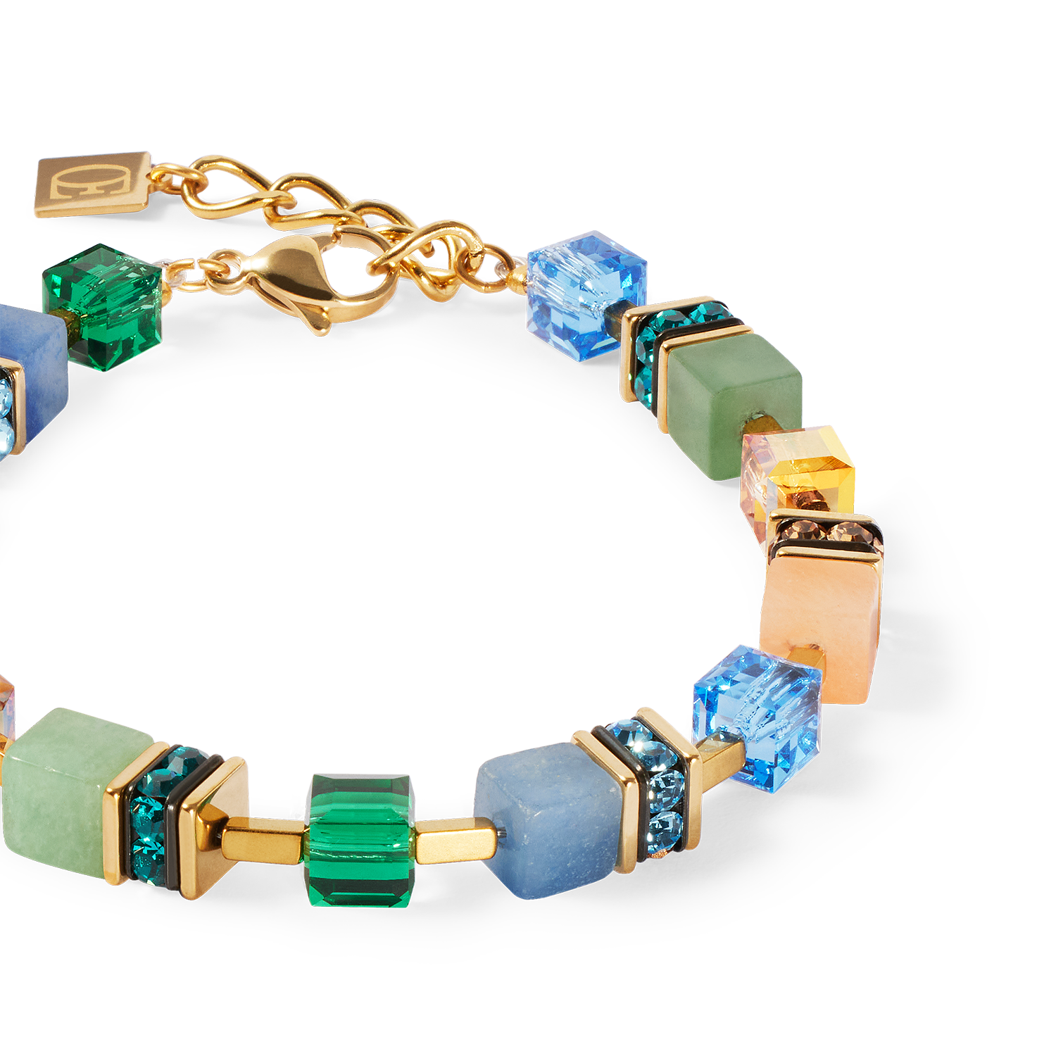 GeoCUBE® Precious Statement Armband gold-spring