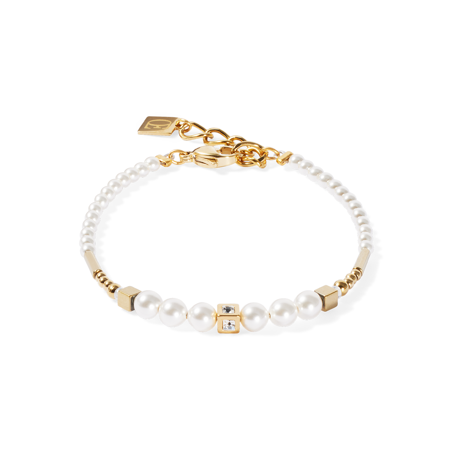 Armband Shimmering Princess Pearls gold-weiß